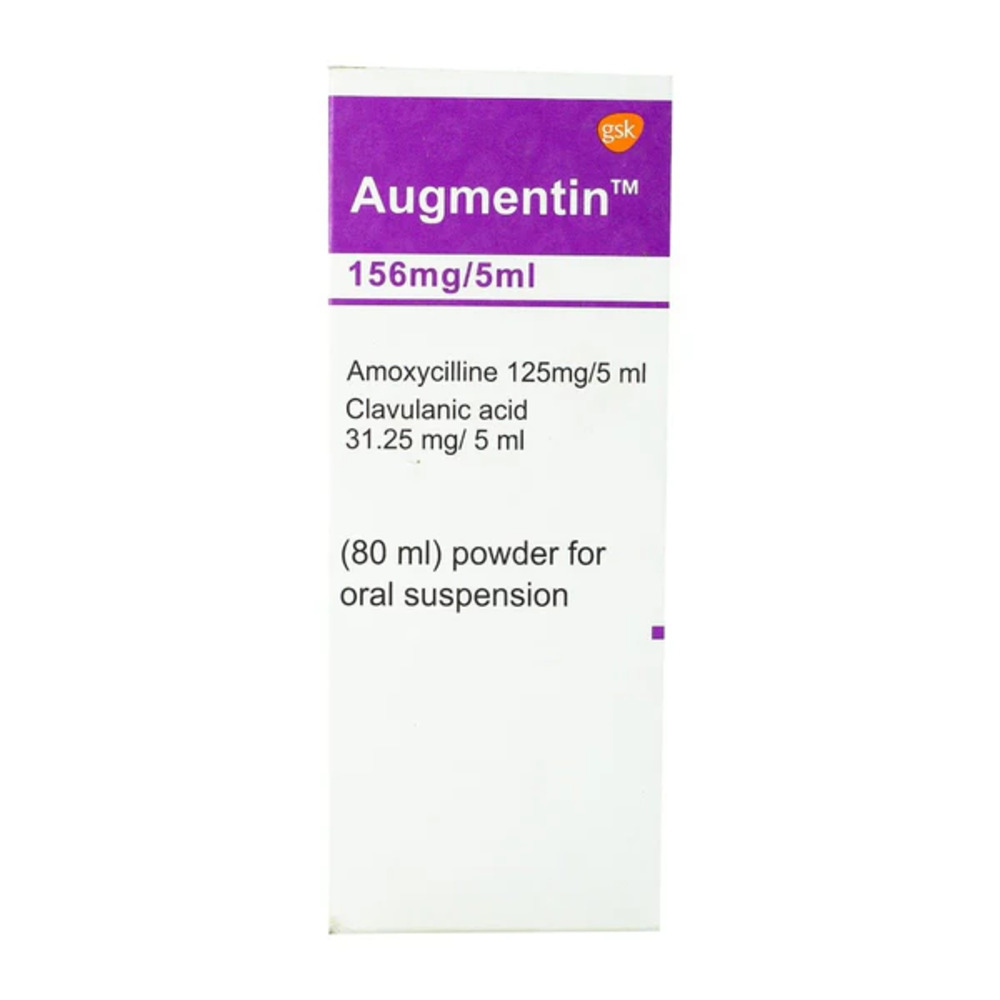 AUGMENTIN 156 MG 80 ML SYP