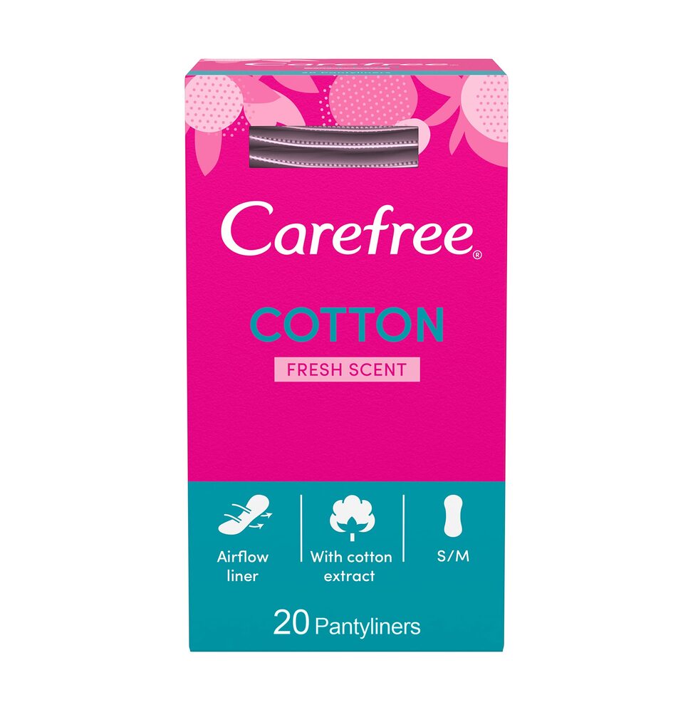 CAREFREE COTTON PERFUME FRESH 20 UNITS