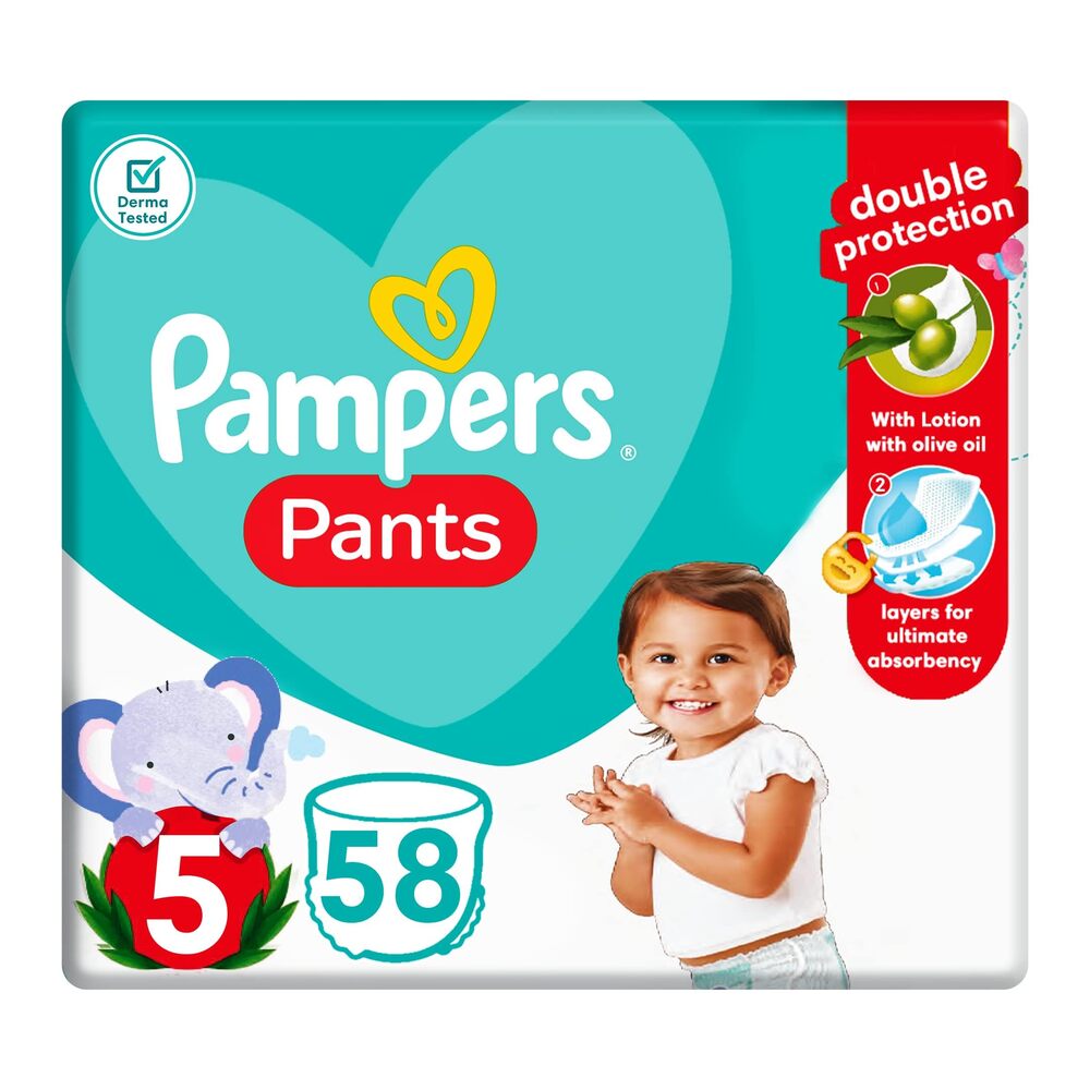 PAMPERS SIZE 5 PANTS 58 PCS