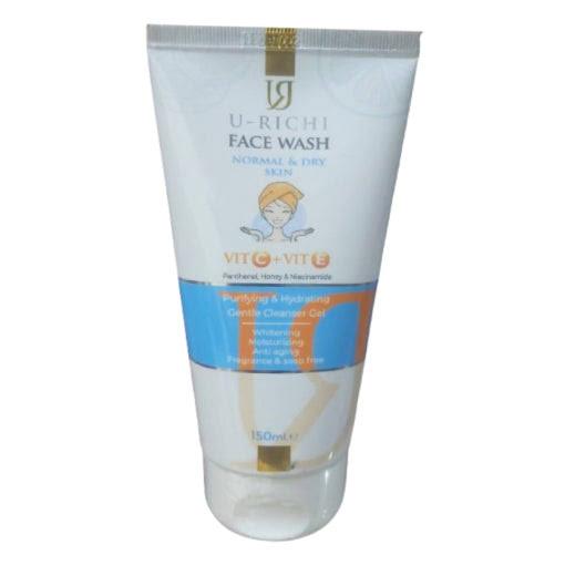 U RICHI FACIAL WASH DRY & NORMAL SKIN 150ML