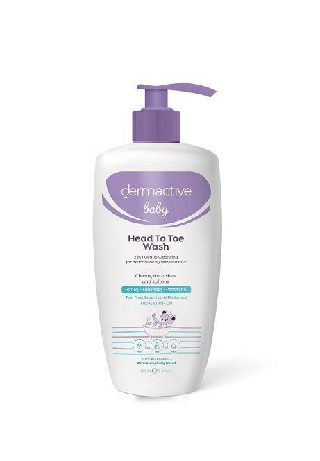 DERMA ACTIVE BABY HEAD TO TOE WASH 250ML