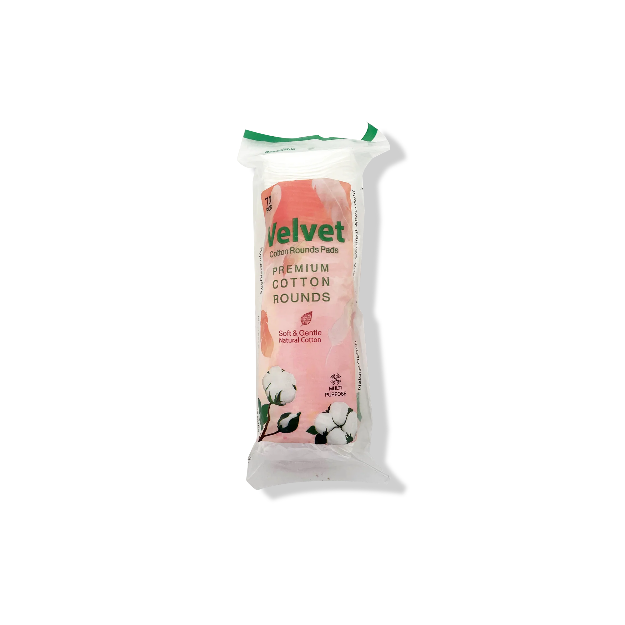 VELVET COTTON PADS 70 PCS