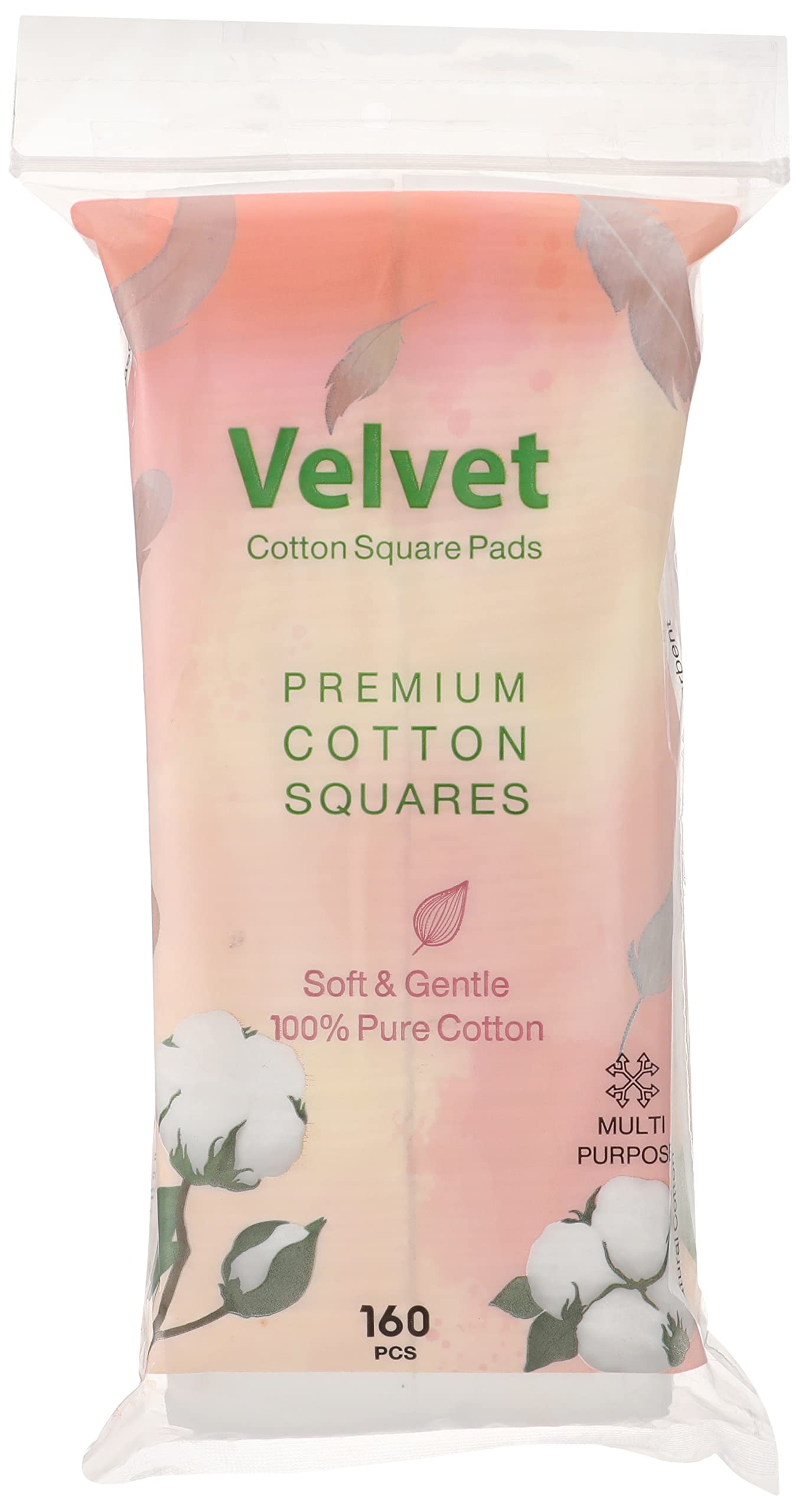 VELVET COTTON PADS 160 PCS