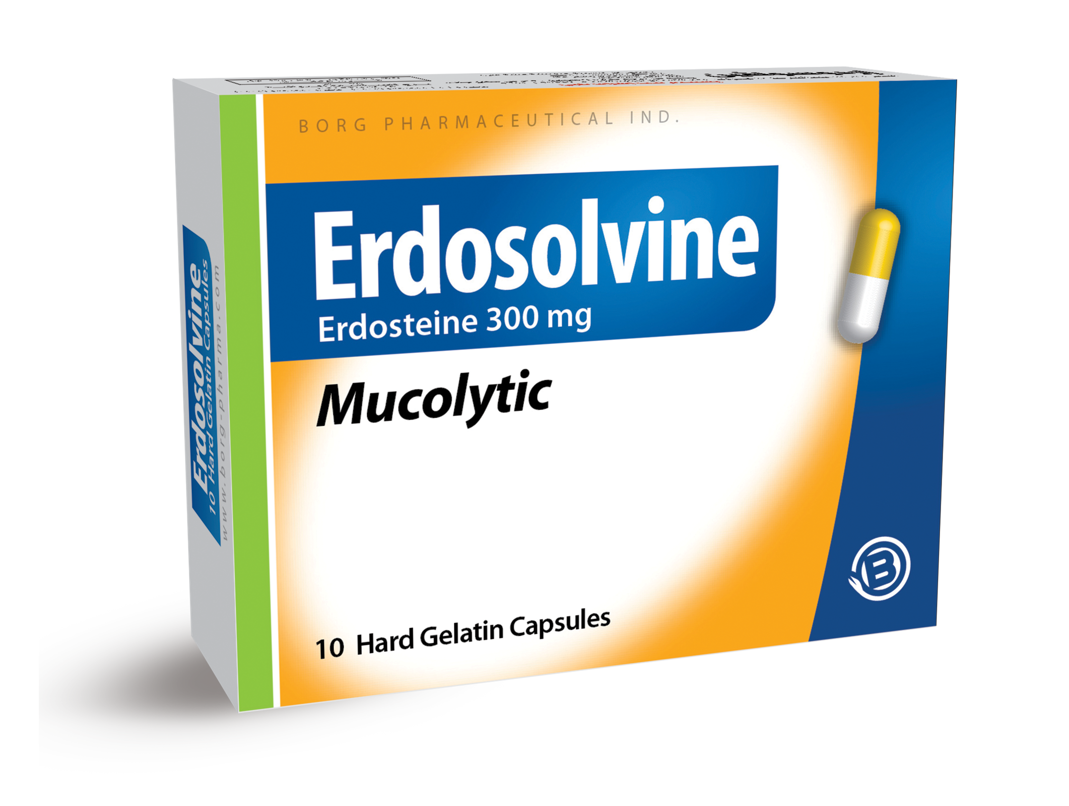 ERDOSOLVINE 300 MG 10 CAPS