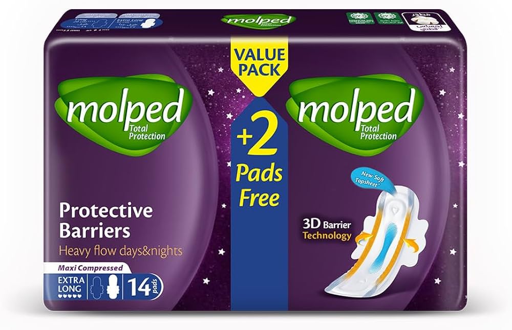 MOLPED TOTAL PROTECTION EXTRA LONG 14 PADS