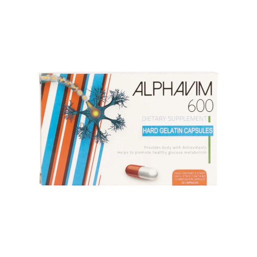 ALPHAVIM 600 MG 20 CAP
