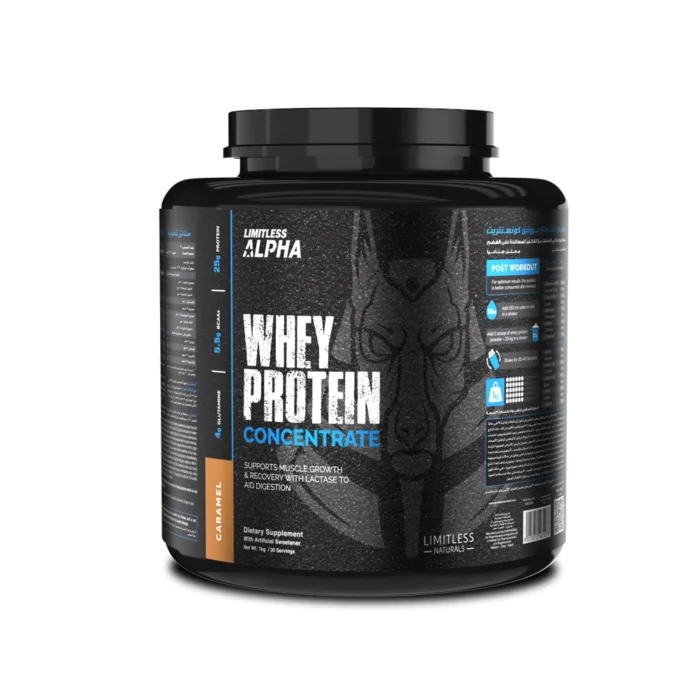 LIMITLESS ALPHA WHEY PROTEIN CONC CARAMEL 1 KM