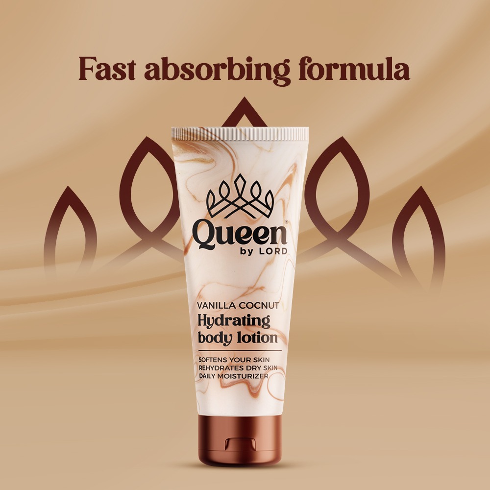 Queen Hydrating Body Lotion With Vanilla Coconut Scent