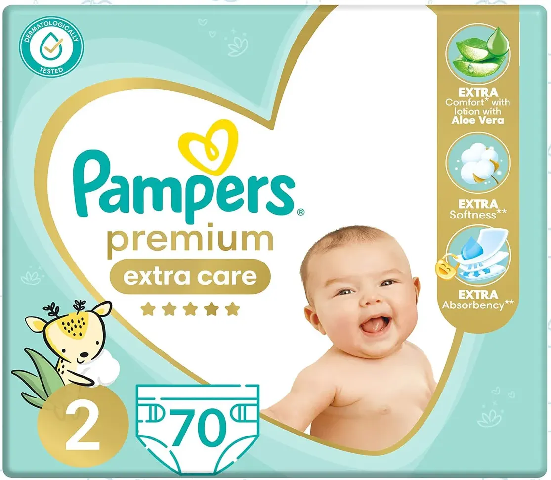 PAMPERS SAUDI SIZE 2 70 PCS