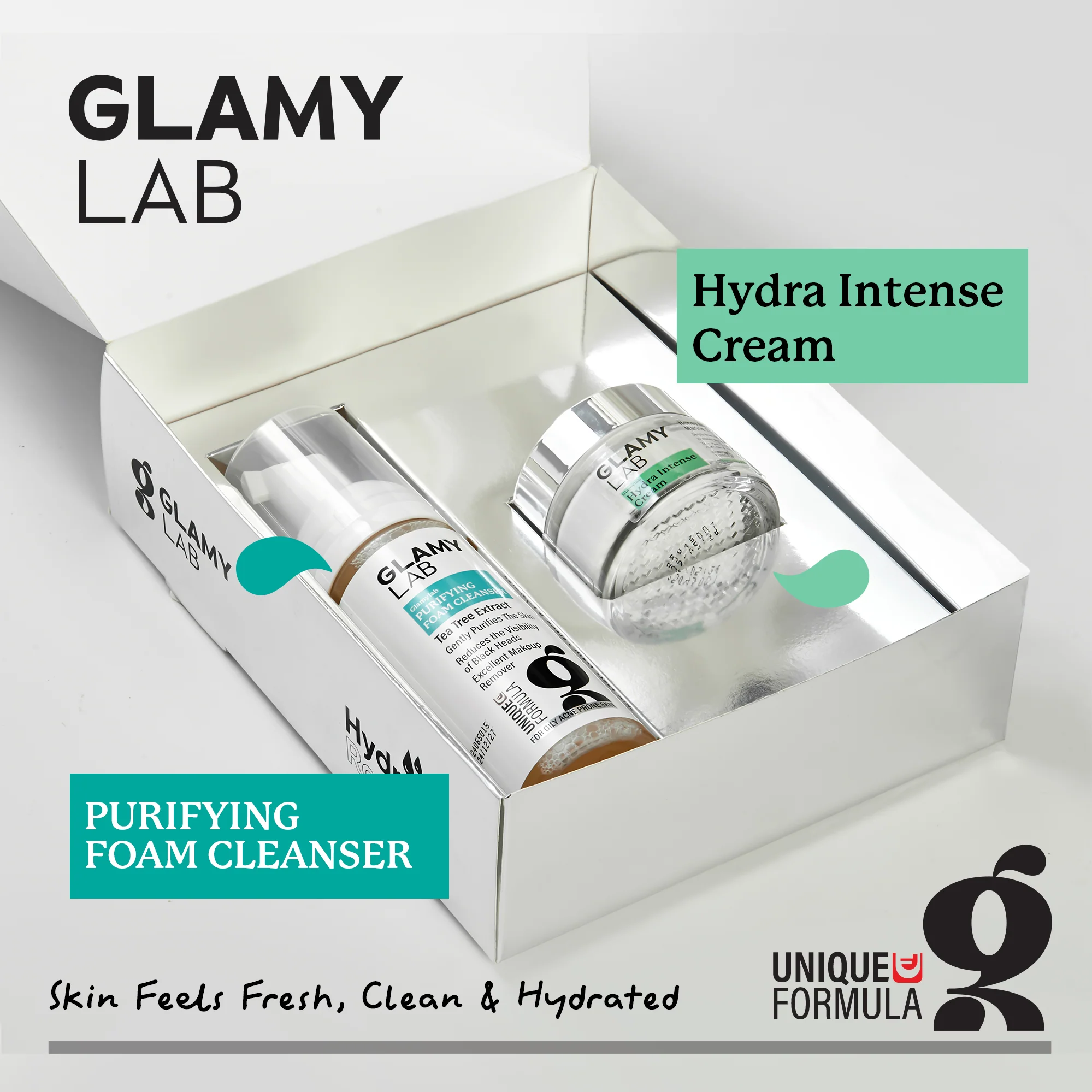 GLAMYLAB HYDRATE ROUTINE ( CREAM + CLEANSER )