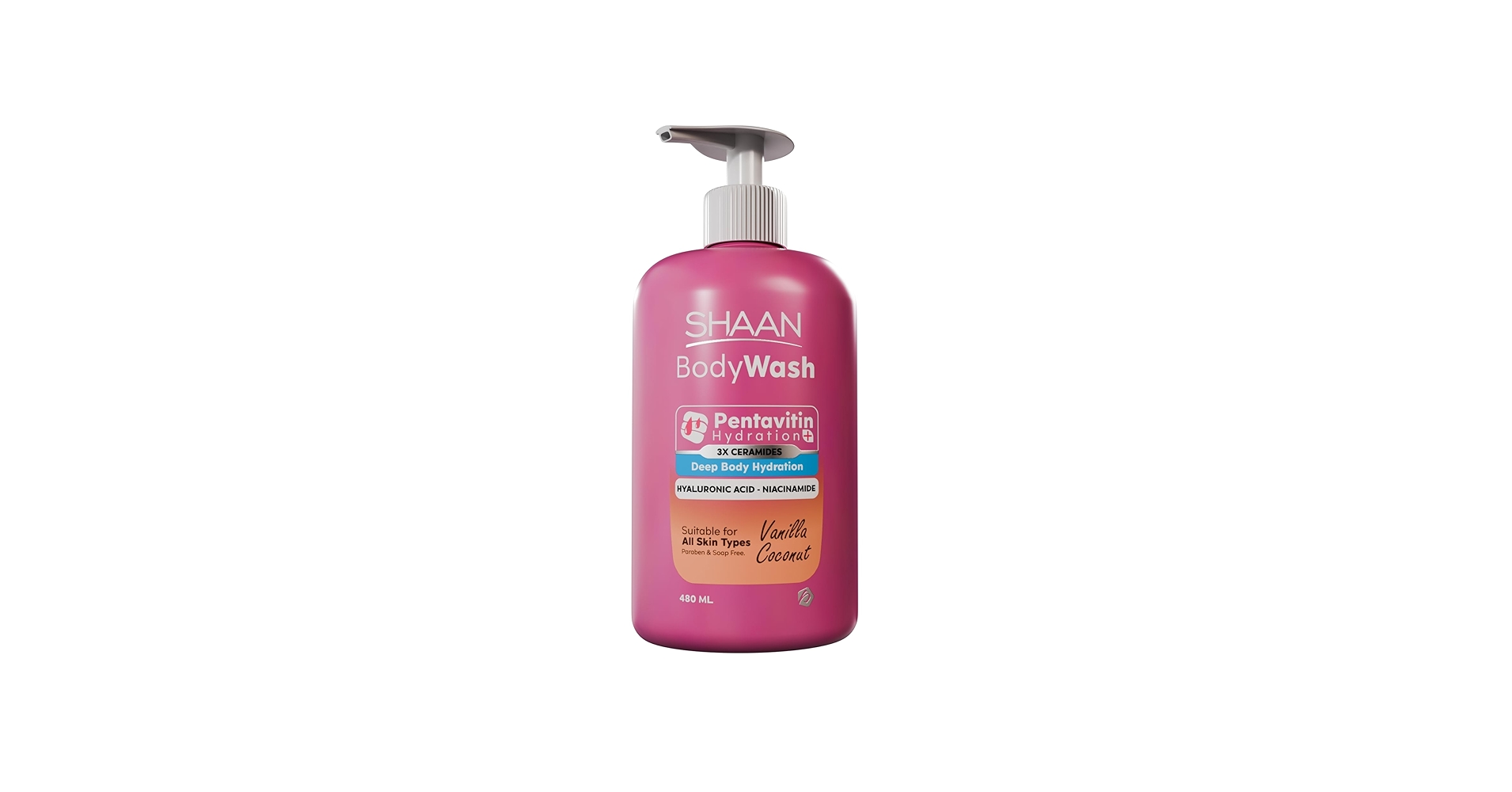 SHAAN BODY WASH VANILLA 480 ML