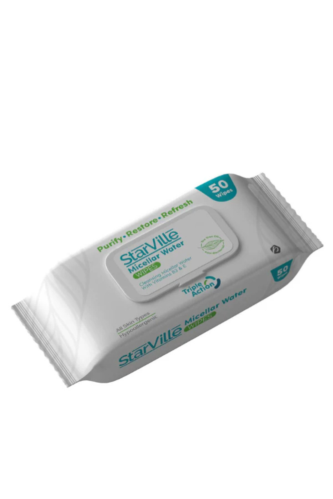 STARVILLE MICELLAR WATER 50WIPES