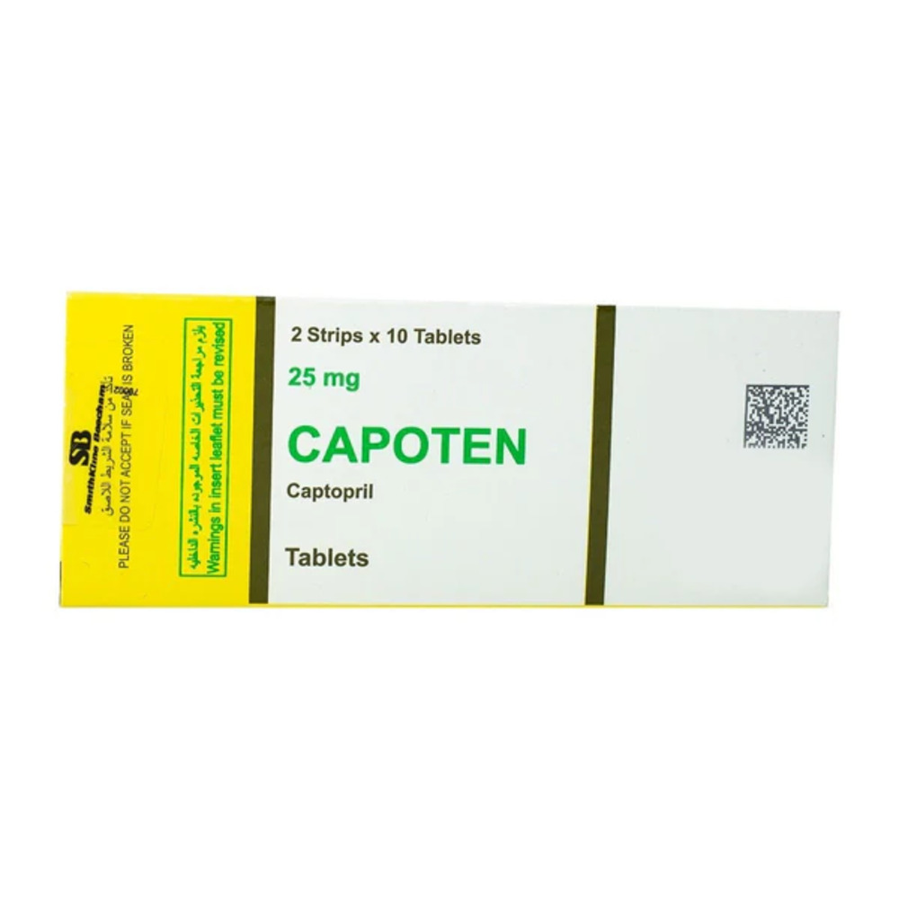CAPOTEN 25 MG 20 T.