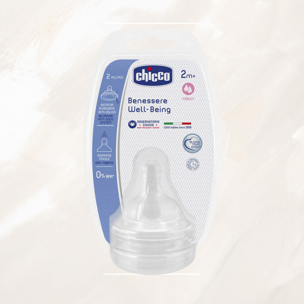 CHICCO حلمه اوريجنال تاتش رابر2 M+