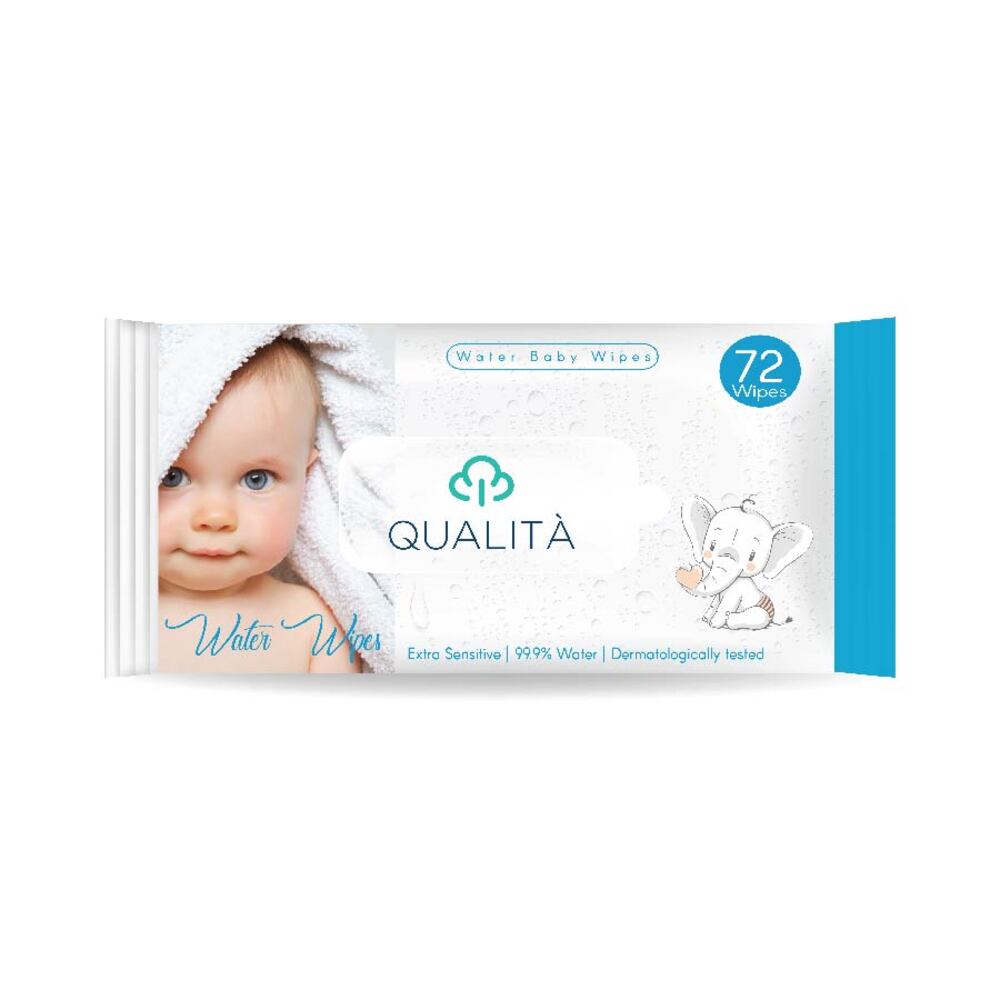 QUALITA BABY WATER WIPES 72PCS