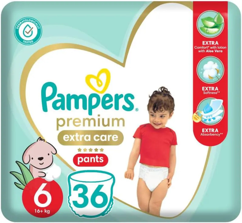 PAMPERS SAUDI SIZE 6 PANTS 36 PCS