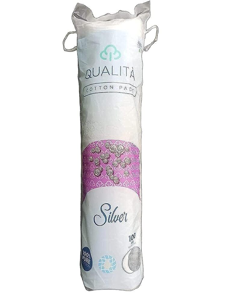 QUALITA SILVER MAKEUP REMOVER PADS 100 PIC