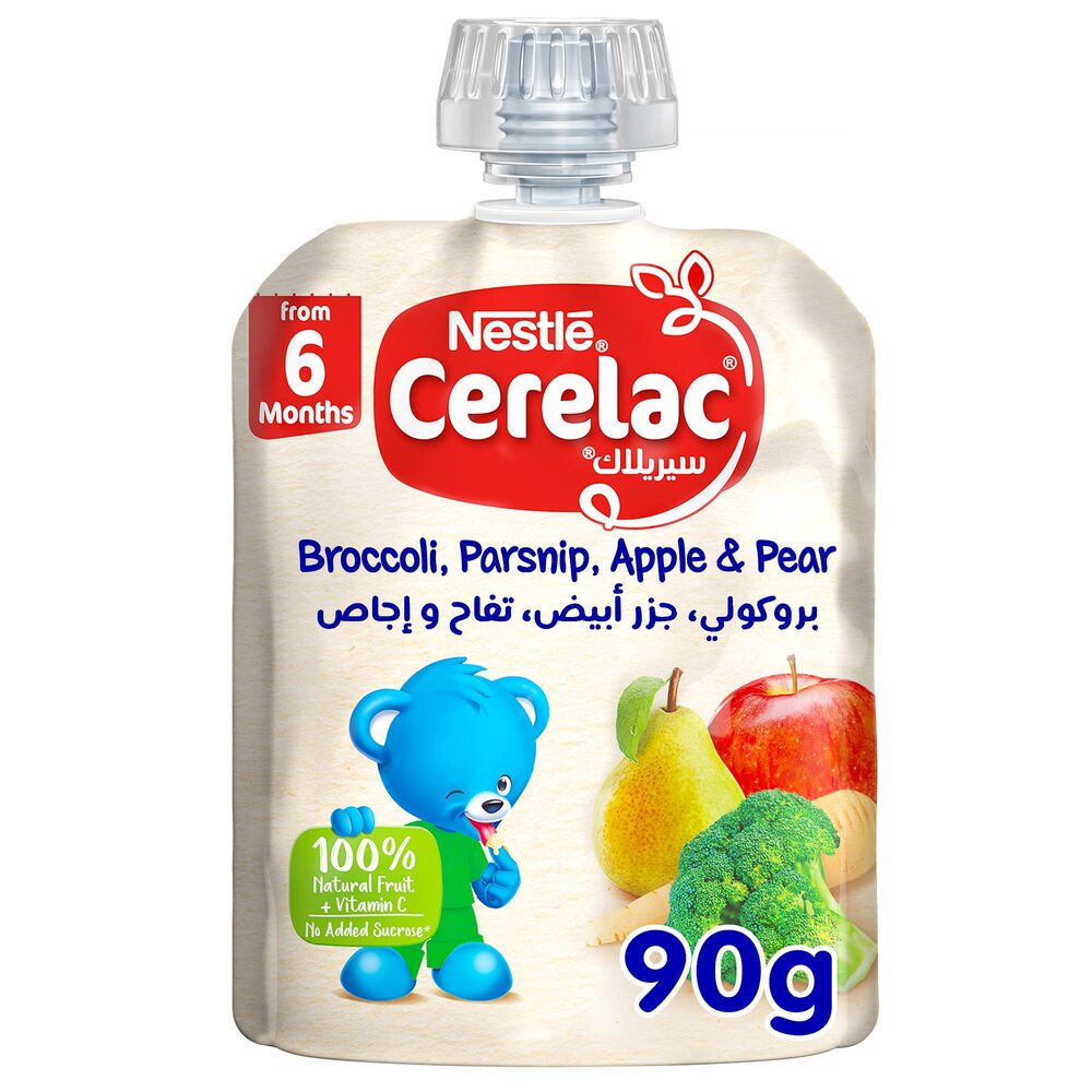 Cerelac Puree Apple, Pear & Broccoli 90g