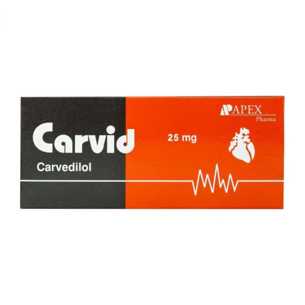 CARVID 25 MG 30 TAB