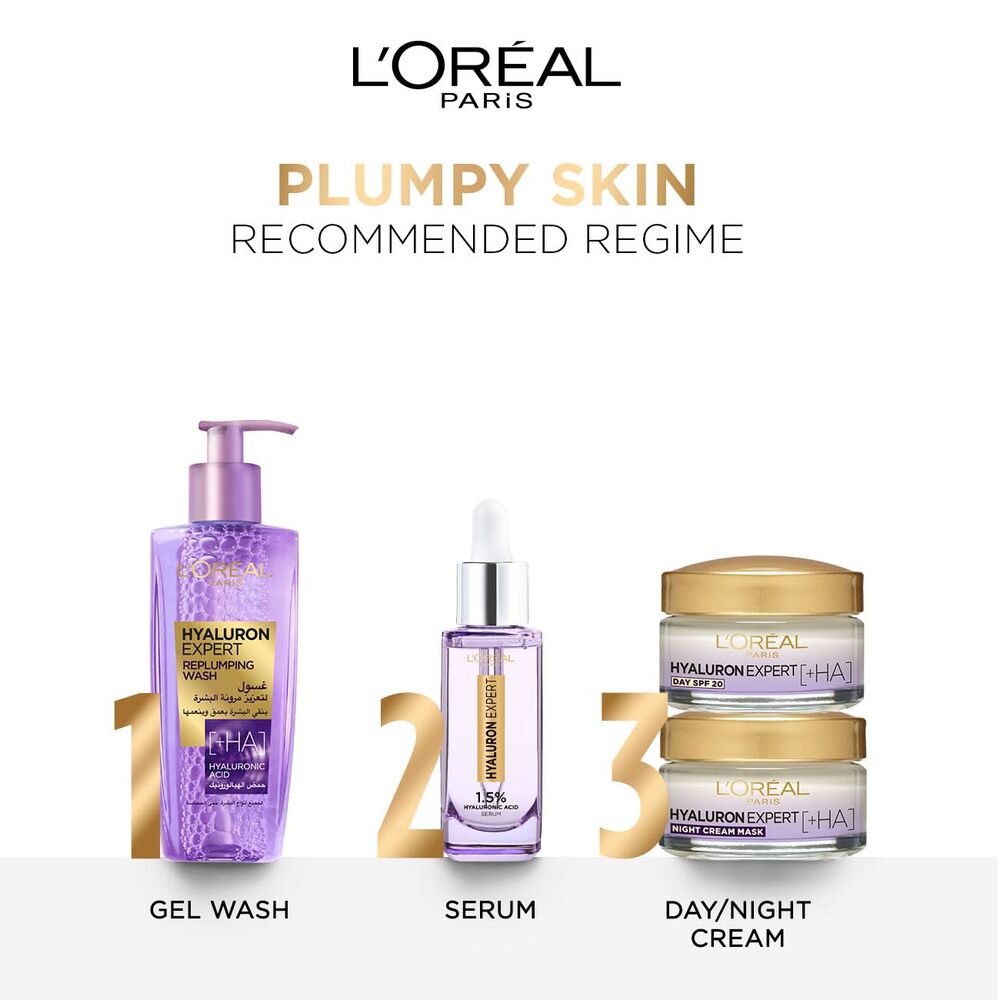 HYALURON FACIAL WASH + SERUM 30 ML+ DAY CREAM