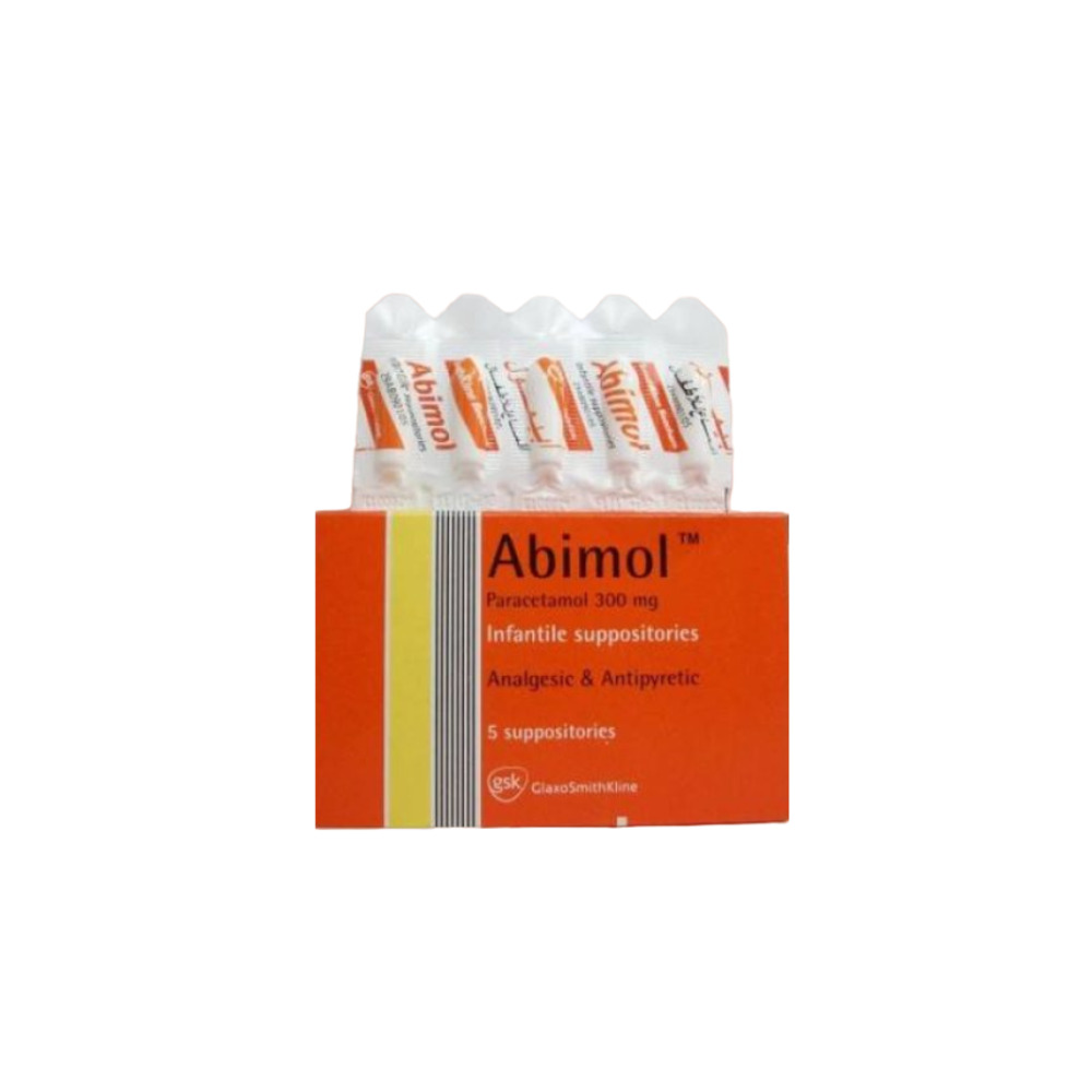 ABIMOL 300 MG INF 5 SUPP