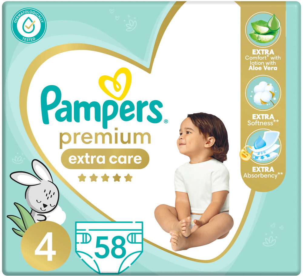 PAMPERS SAUDI SIZE 4 58 PCS